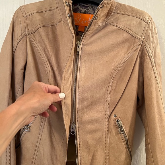 Leather Bomber Jacket - Picture 8 of 9